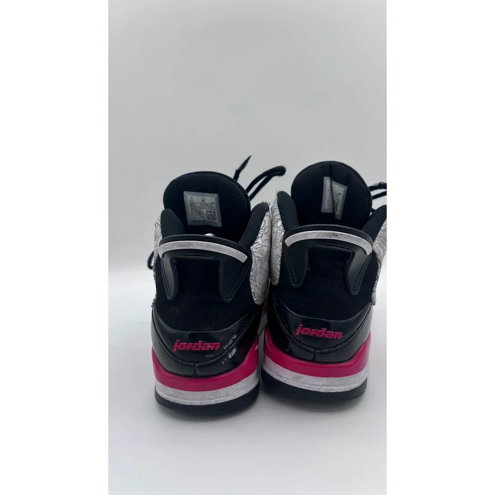 Jordan‎ Dub Zero Black Fireberry Laser Etched Sneakers 311046-162 Mens 9.5